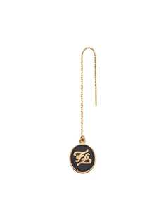 Fendi серьги с тисненым логотипом FF