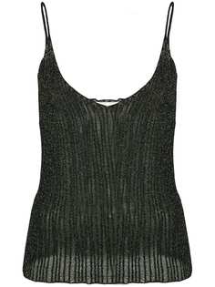 Saint Laurent топ с люрексом