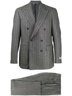 Canali костюм-двойка в полоску
