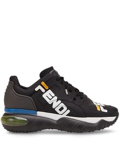 Fendi кроссовки на шнуровке с логотипом