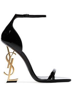 Saint Laurent босоножки Opyum 110 на скульптурном каблуке