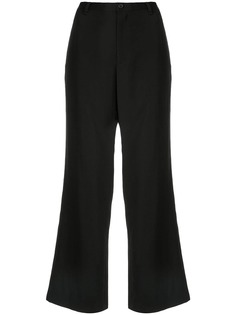 Yohji Yamamoto укороченные брюки прямого кроя