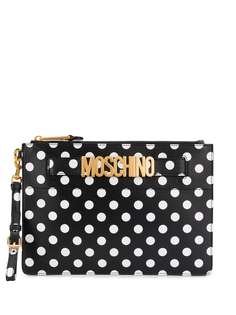 Moschino клатч с принтом