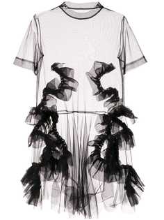 Roberts Wood полупрозрачное платье из тюля