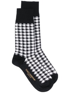 Dolce & Gabbana жаккардовые носки в ломаную клетку