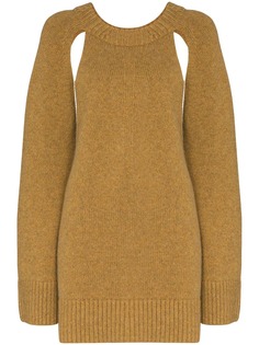 Khaite кашемировый джемпер Liz с вырезными деталями