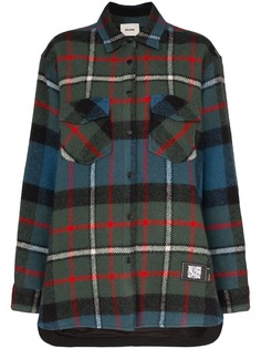 We11done plaid pattern oversized shirt