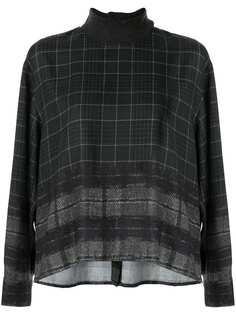Kuho checked knit jumper