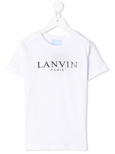 Lanvin Enfant футболка с принтом логотипа
