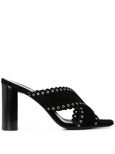 Saint Laurent мюли Loulou с фестонами