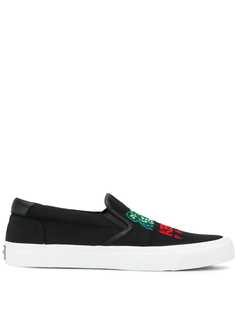 Kenzo слипоны с вышивкой тигра