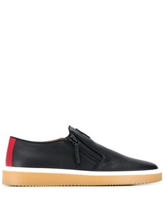 Giuseppe Zanotti лоферы с молниями сбоку