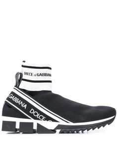 Dolce & Gabbana кроссовки-носки с логотипом