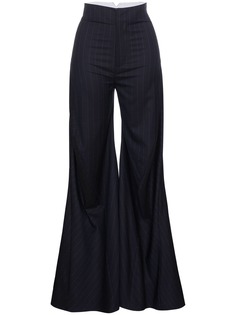 Wright Le Chapelain расклешенные брюки в полоску