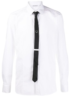 Neil Barrett рубашка с контрастным галстуком