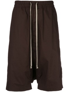 Rick Owens DRKSHDW спортивные шорты с низким шаговым швом