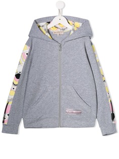 Emilio Pucci Junior худи на молнии с принтом