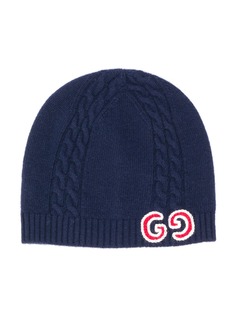 Gucci Kids шапка бини с логотипом GG