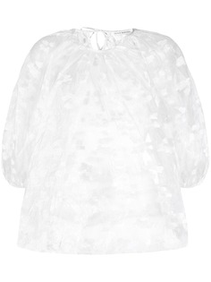 Cecilie Bahnsen блузка с прозрачными объемными рукавами