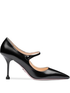 Prada туфли Мэри Джейн с заостренным носком
