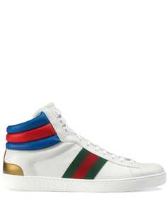Gucci высокие кроссовки Ace