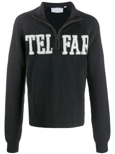 Telfar толстовка на молнии с логотипом