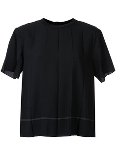 Kuho pleated design T-shirt