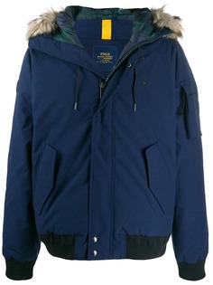 Polo Ralph Lauren пуховик с меховой оторочкой на капюшоне