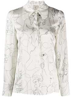 LAutre Chose блузка с графичным принтом