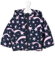 Stella McCartney Kids пуховик с принтом