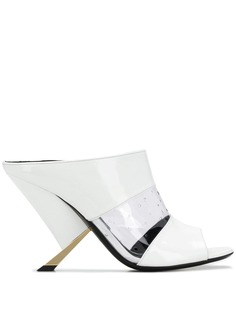Casadei мюли на скульптурном каблуке