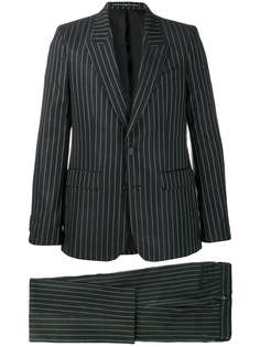 Givenchy костюм в тонкую полоску с логотипом