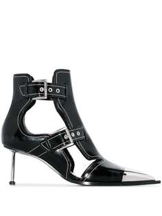 Alexander McQueen лакированные ботильоны с пряжками