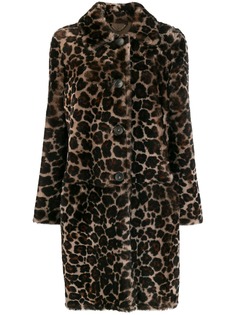 Desa 1972 пальто с леопардовым принтом