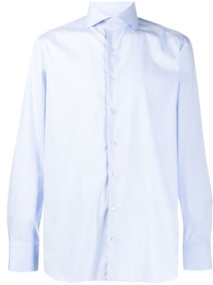 Lardini однотонная рубашка кроя слим