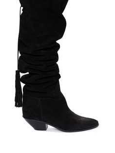 Saint Laurent ботфорты со сборками
