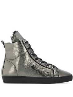 Hogl ботинки с металлическим отблеском на шнуровке