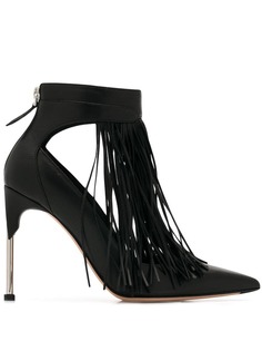 Alexander McQueen мюли с бахромой на шпильке