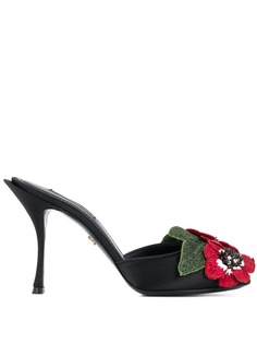 Dolce & Gabbana мюли с цветочной вышивкой