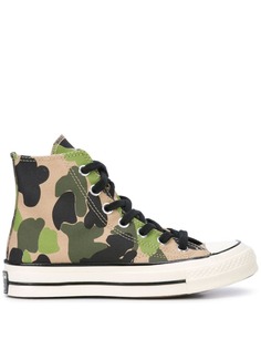 Converse высокие кроссовки с камуфляжным принтом