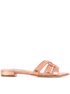 Stuart Weitzman шлепанцы Cami с закругленным носком