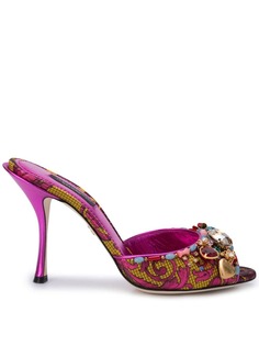 Dolce & Gabbana жаккардовые мюли Keira