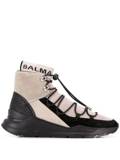 Balmain кроссовки с носочной вставкой