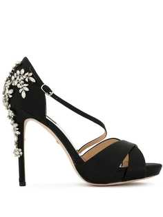 Badgley Mischka декорированные босоножки Fame