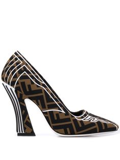 Fendi туфли-лодочки с логотипом