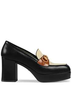 Gucci лоферы Horsebit на платформе