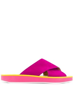 Flamingos шлепанцы с перекрестными ремешками Flamingo's