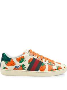 Gucci кроссовки Ace с принтом Gucci Strawberry