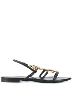 Saint Laurent сандалии с логотипом YSL