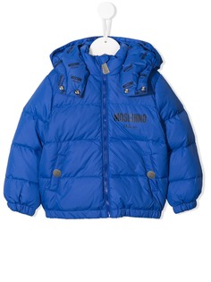 Moschino Kids пуховик с капюшоном